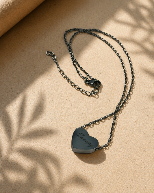 Collier Coeur - Hortensia