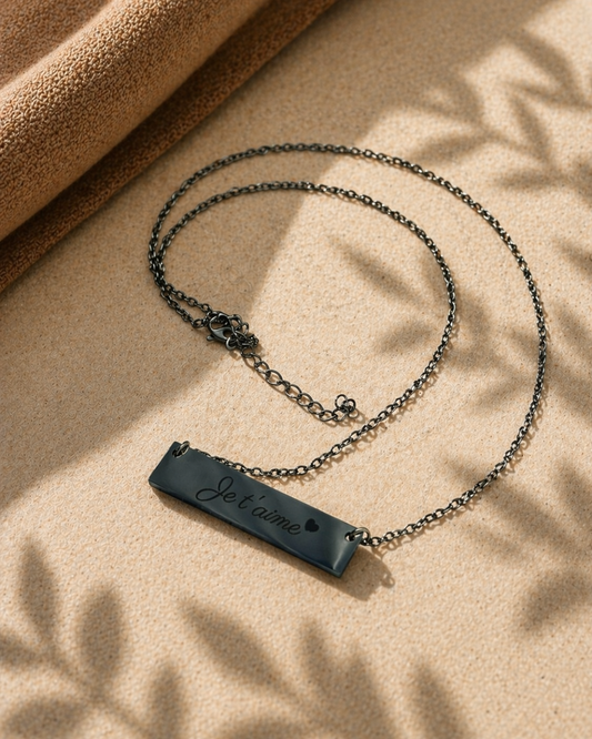Collier plaque fine - Nenuphar